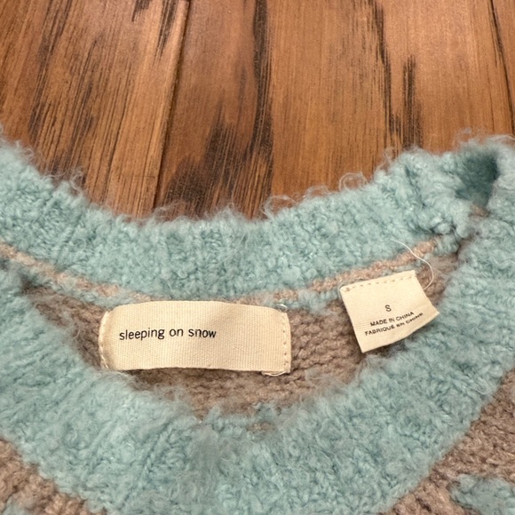 Anthropologie Sleeping on Snow Women's Cordelia Fairisle tunic sweater Small - Picture 5 of 5